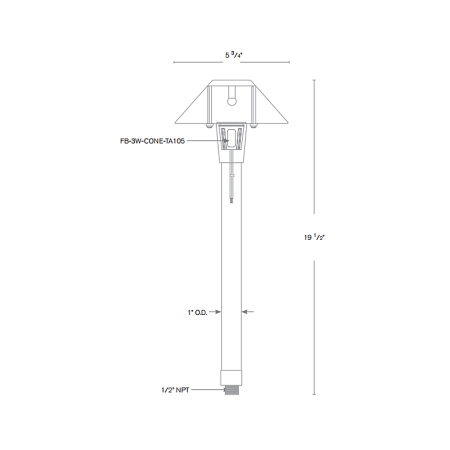 SPJ Lighting Forever Bright SPJ-MA-20-LED-BS Turtle Friendly Outdoor LED Brass Outdoor Path Light