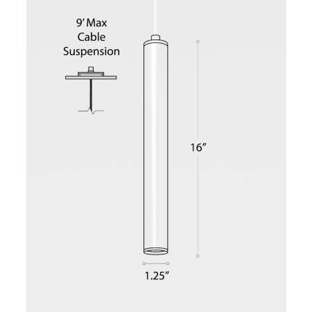 Architectural Linear LED Tube Pendant Downlight